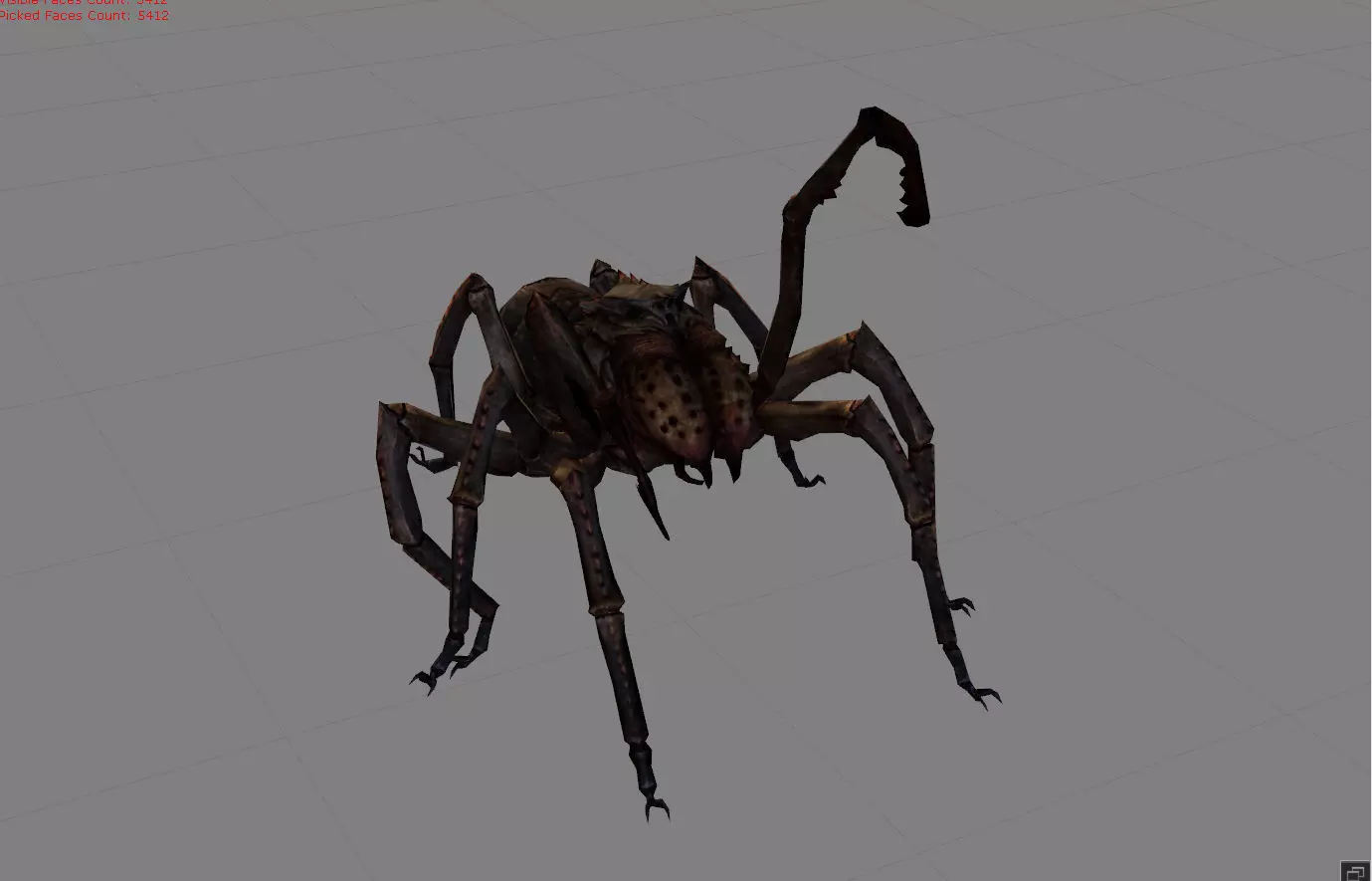 Spider I Animal Low-poly 3D model_0