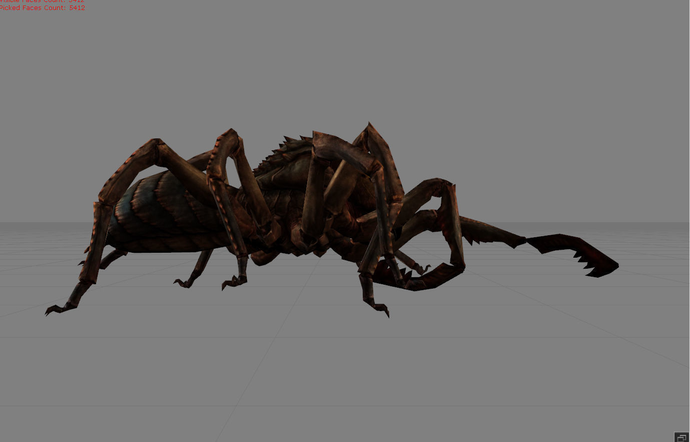 Spider I Animal Low-poly 3D model_4