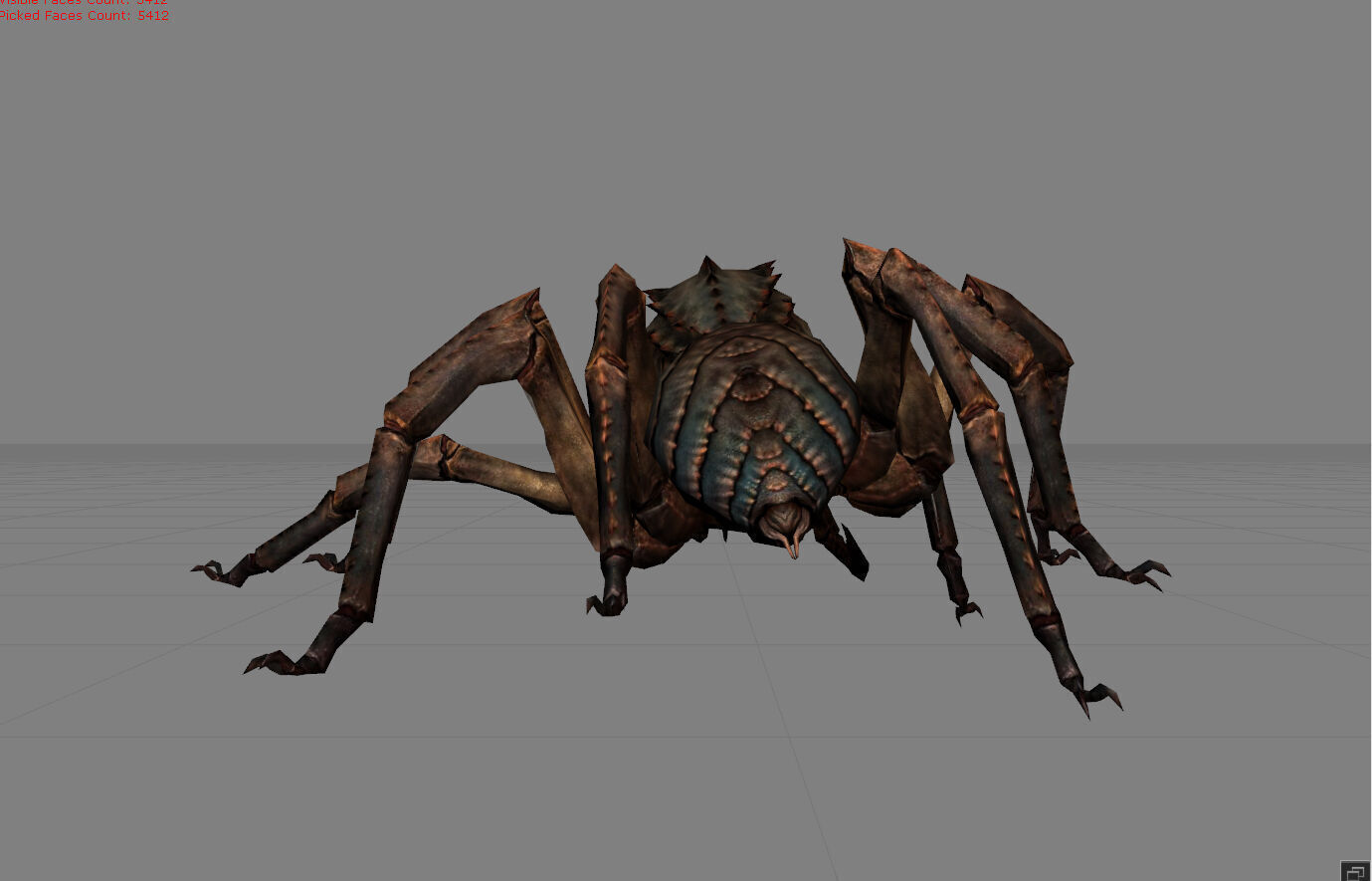 Spider I Animal Low-poly 3D model_2