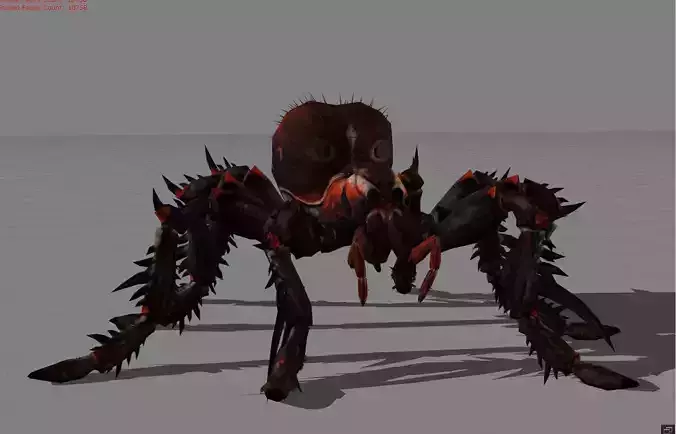 Spider V2 Animal Low-poly 3D model