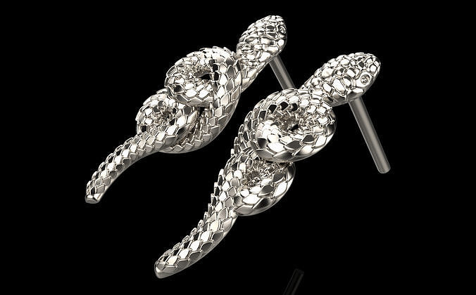 Snake earring model 1363 3D print model