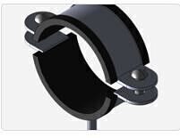Natural Gas Pipe Clamp  Free 3D model