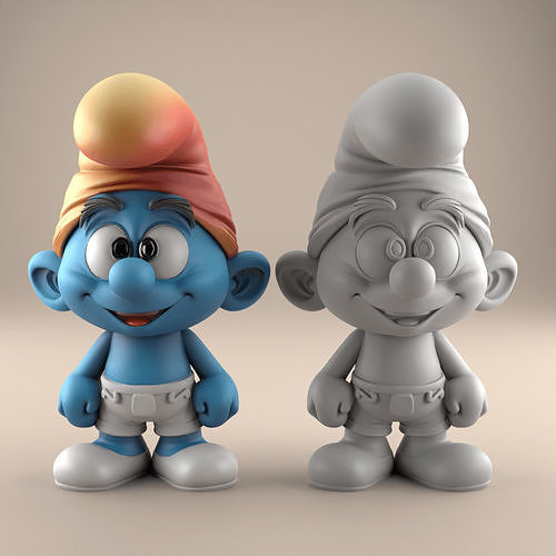 Smurf 3D STL File Cute Desk Decor Collectible Fun 3D print model