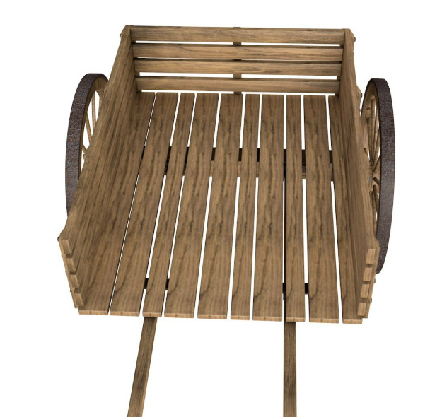 wooden wagon collection 3D model_11