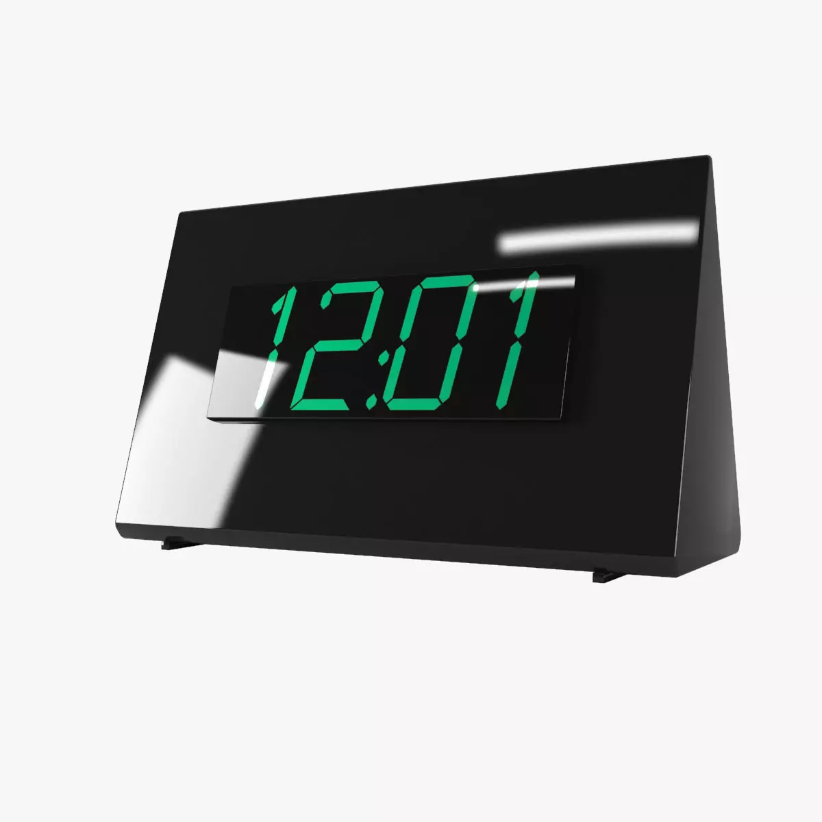 Alarm Clock Triangular 3D model_0