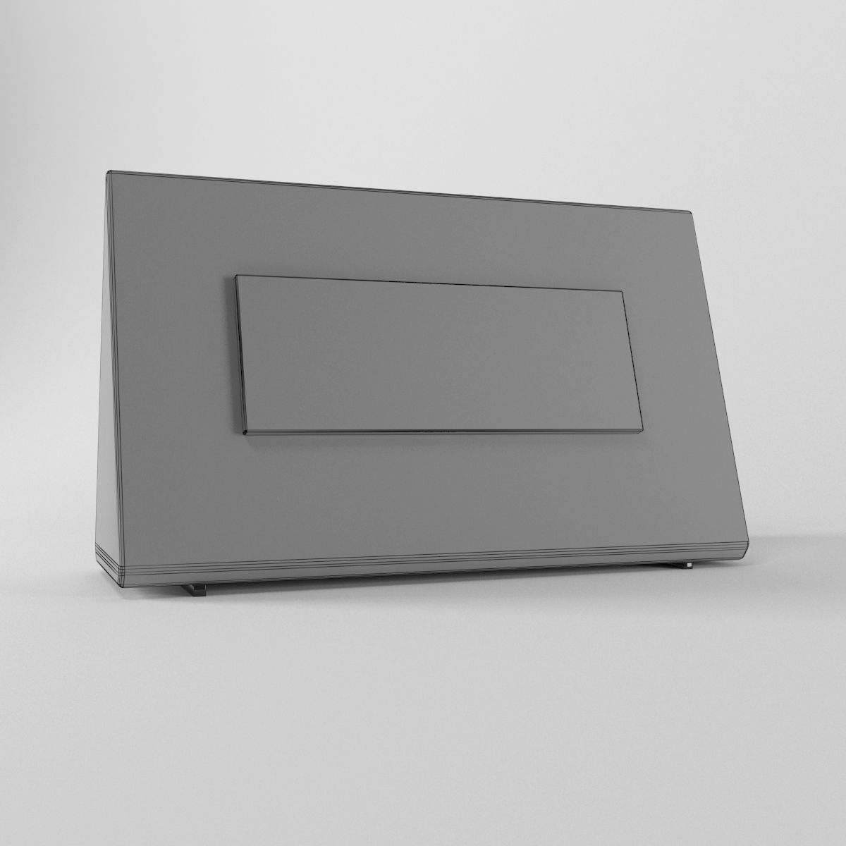 Alarm Clock Triangular 3D model_4