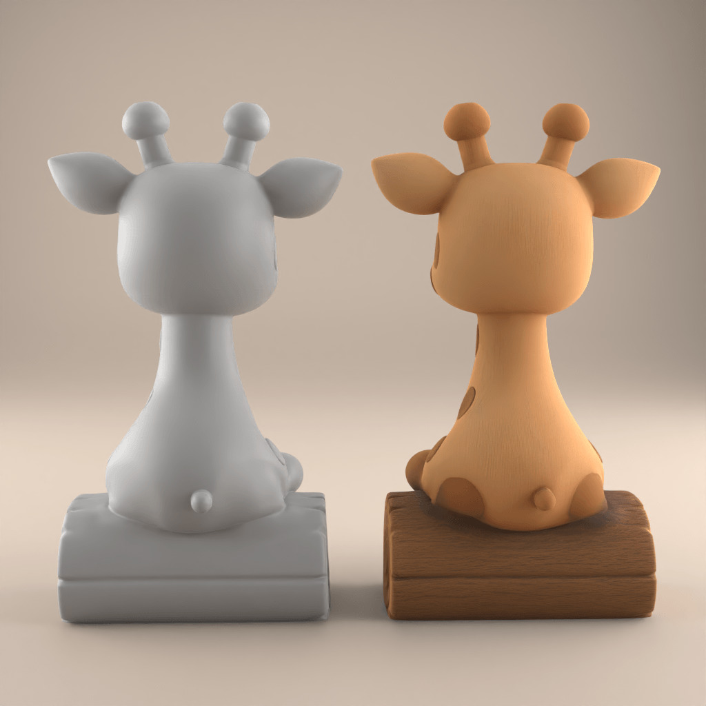 Adorable Giraffe 3D STL for Printing Fun 3D print model_1