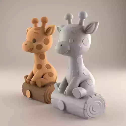 Adorable Giraffe 3D STL for Printing Fun 3D print model