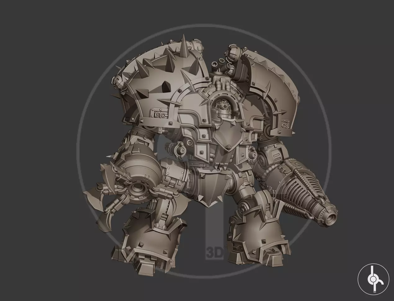 Traitor heavy robot Cronus 3D print model