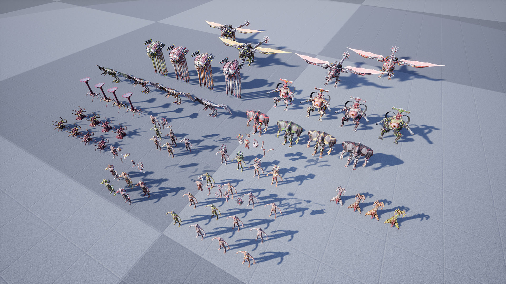 Cyborg Monsters pack 3D Model Collection_3