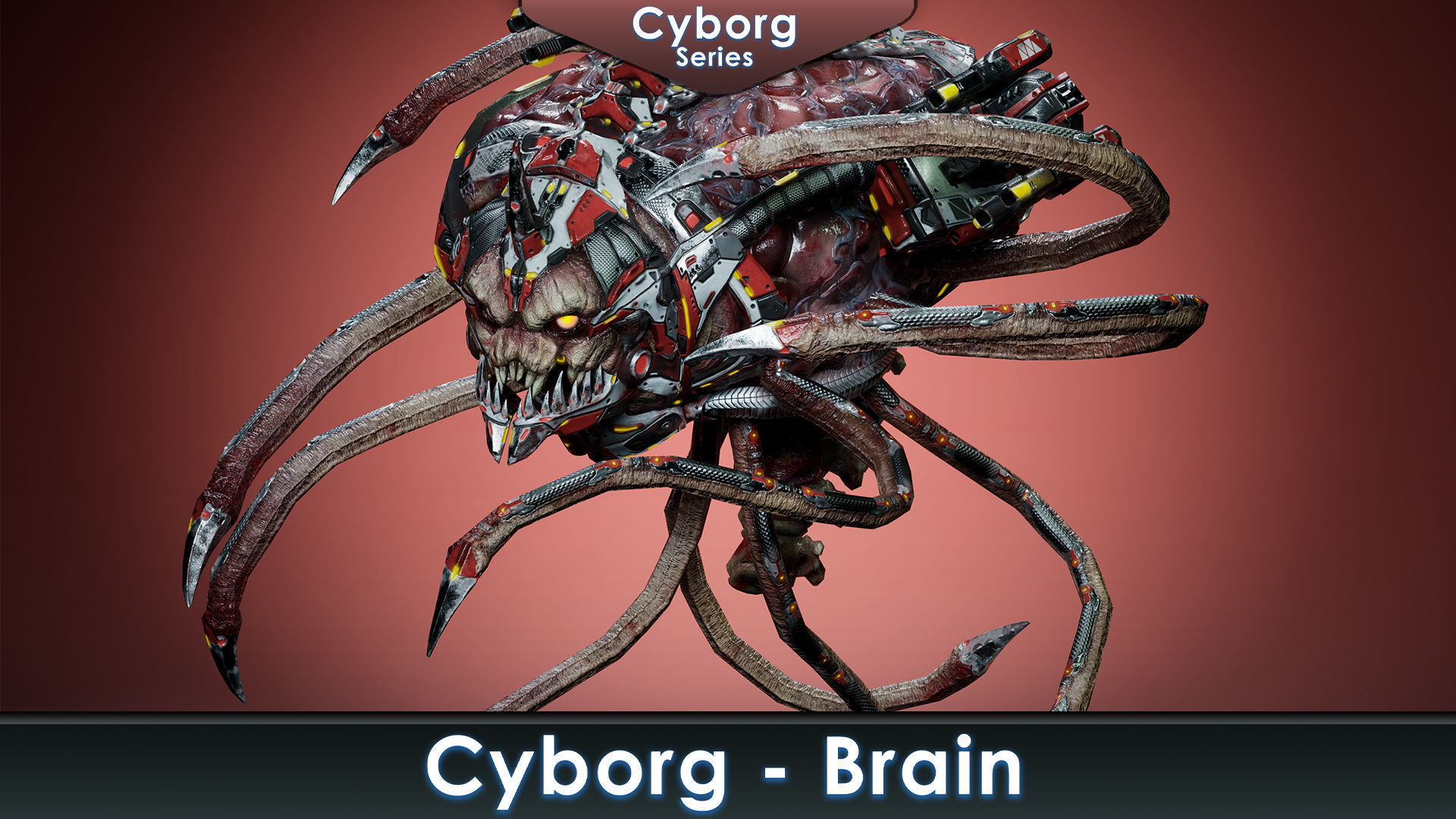 Cyborg Monsters pack 3D Model Collection_6