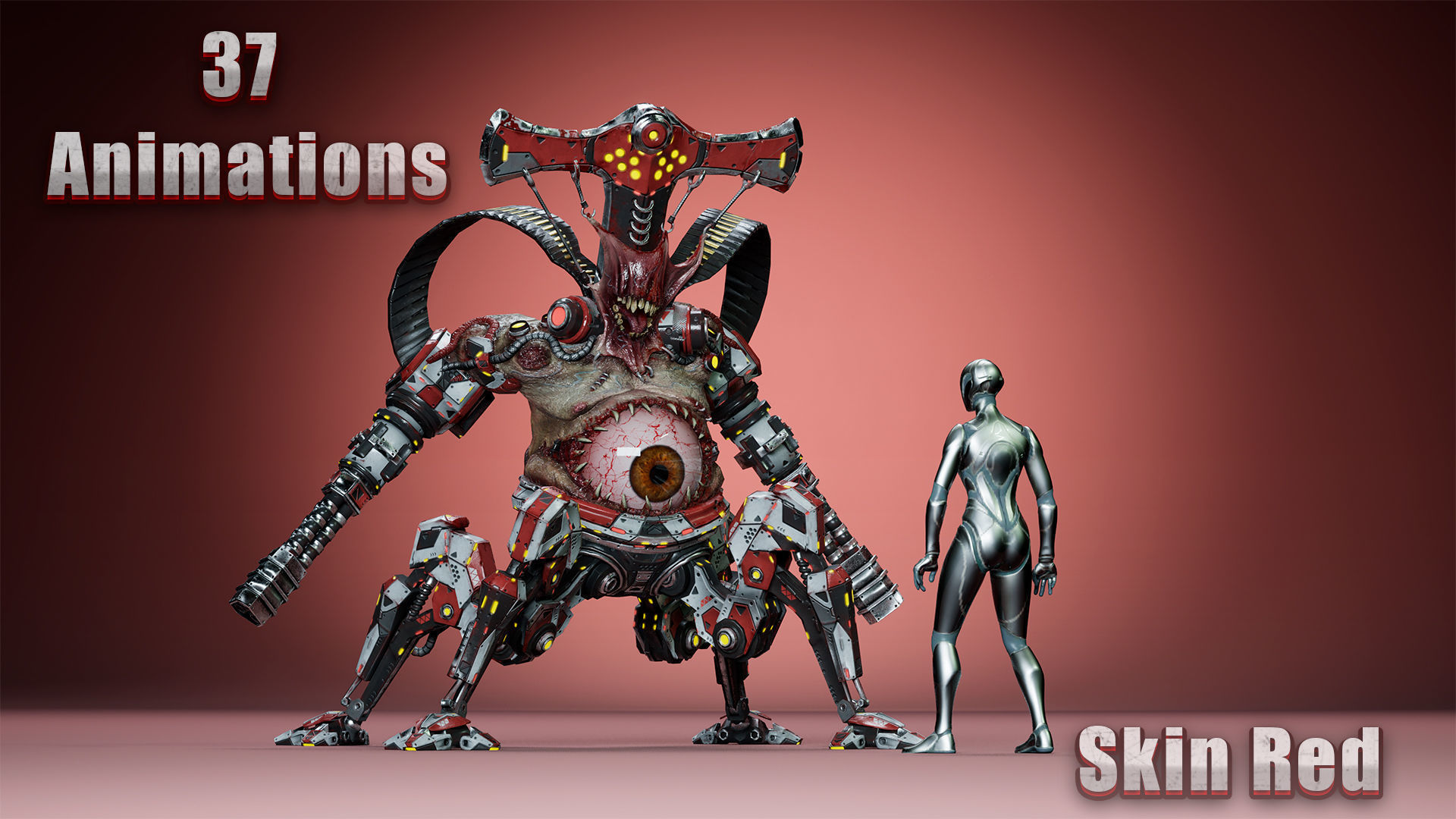 Cyborg Monsters pack 3D Model Collection_22