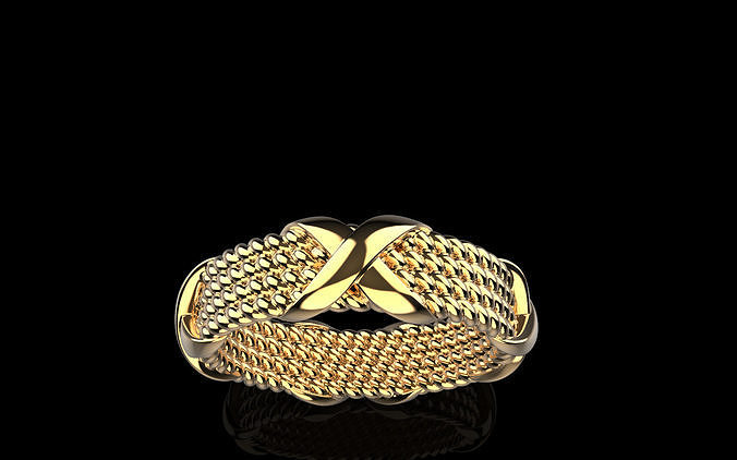 Wedding ring model 1369 3D print model