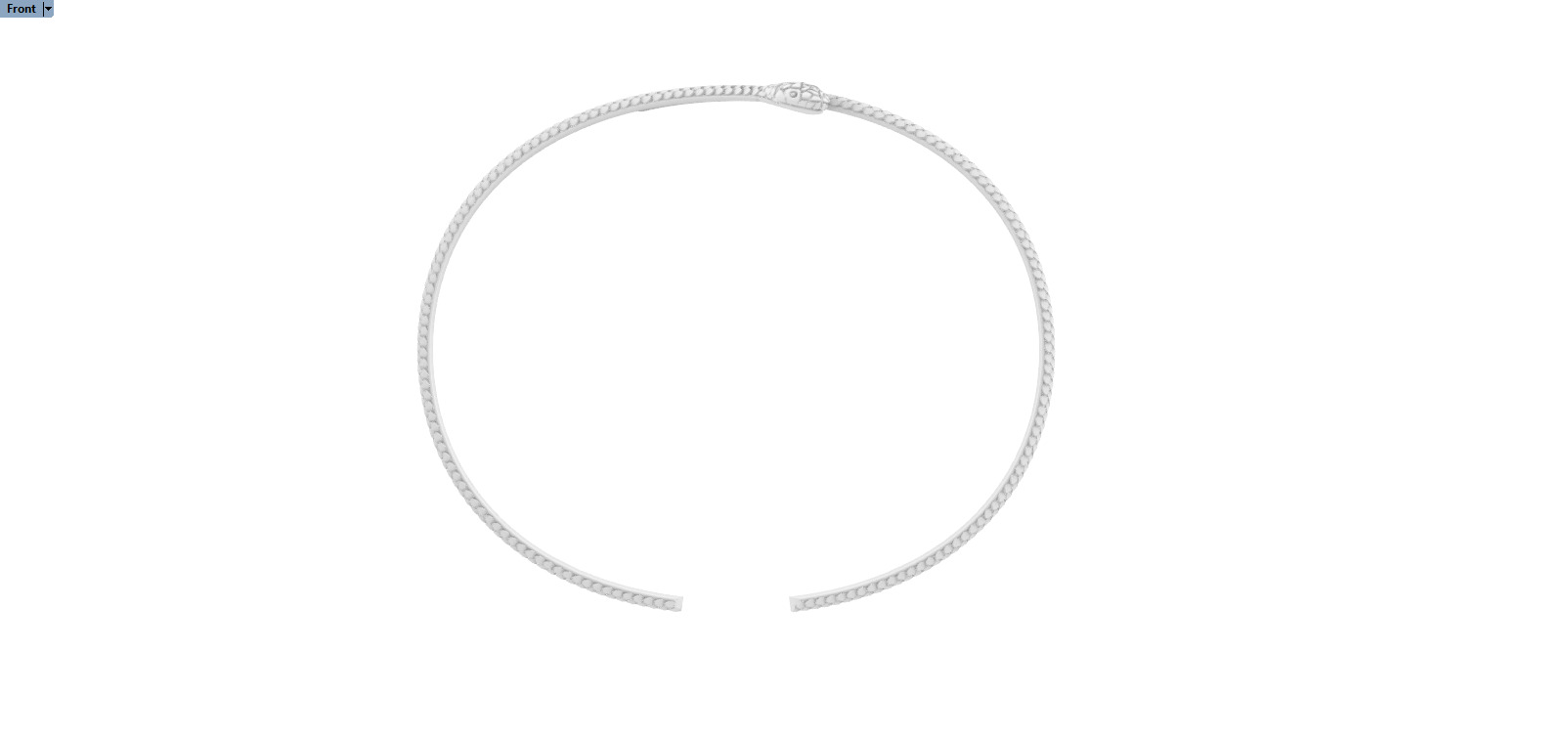 Snake bracelet model 1364 3D print model_7