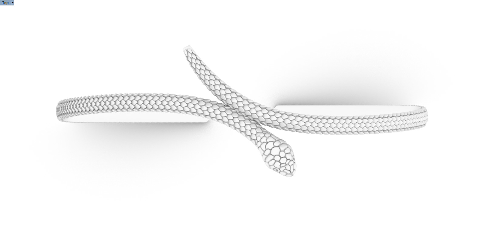 Snake bracelet model 1364 3D print model_6
