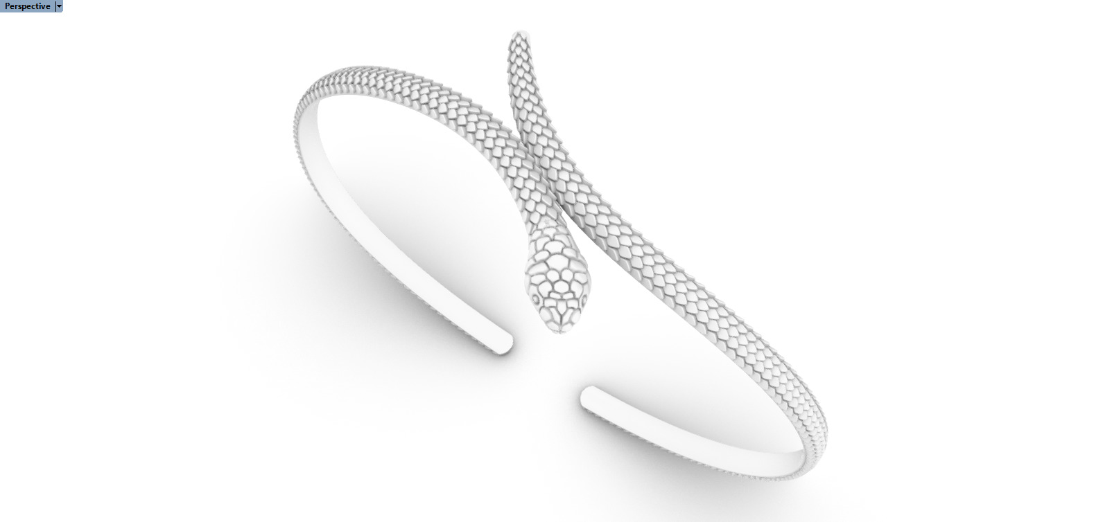 Snake bracelet model 1364 3D print model_5