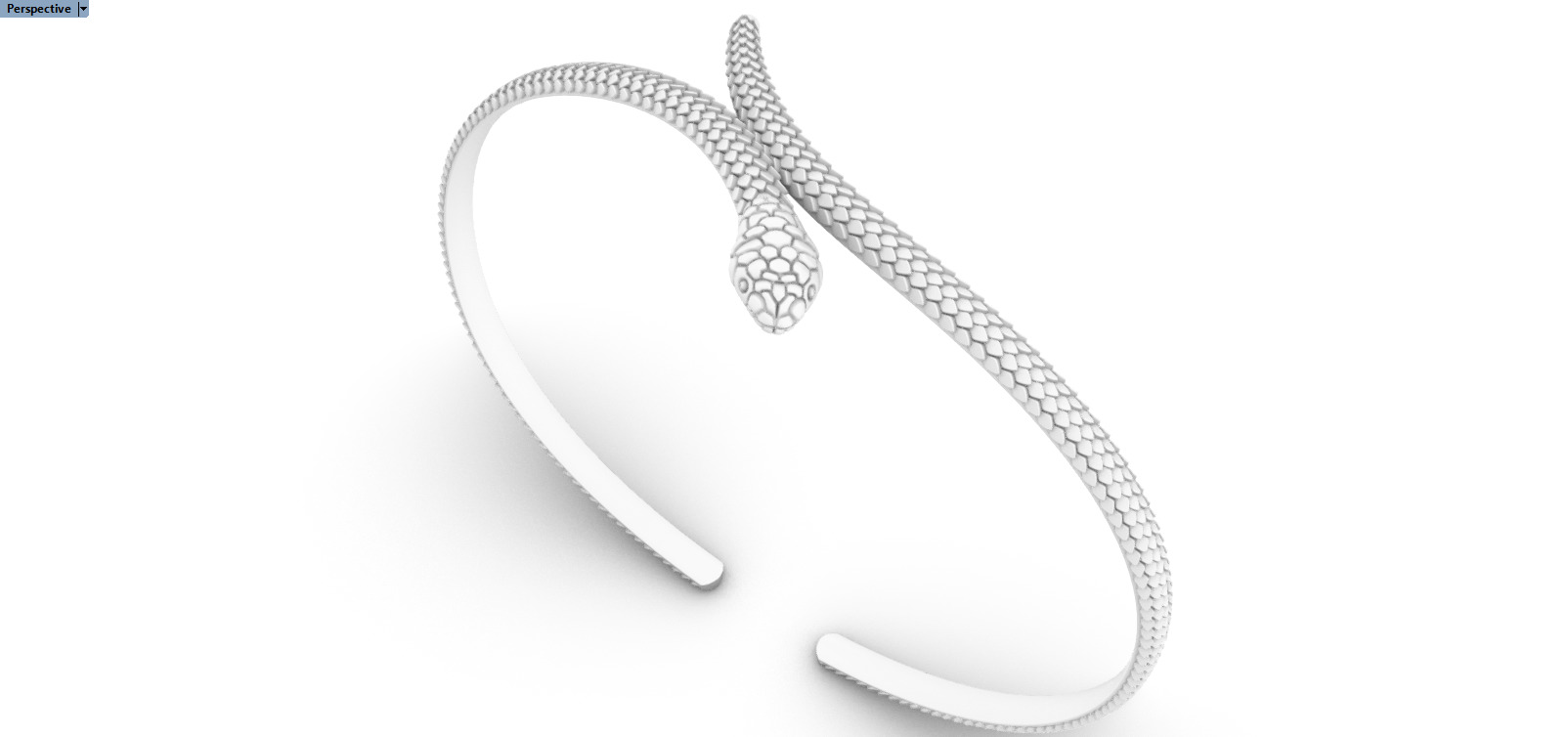 Snake bracelet model 1364 3D print model_8