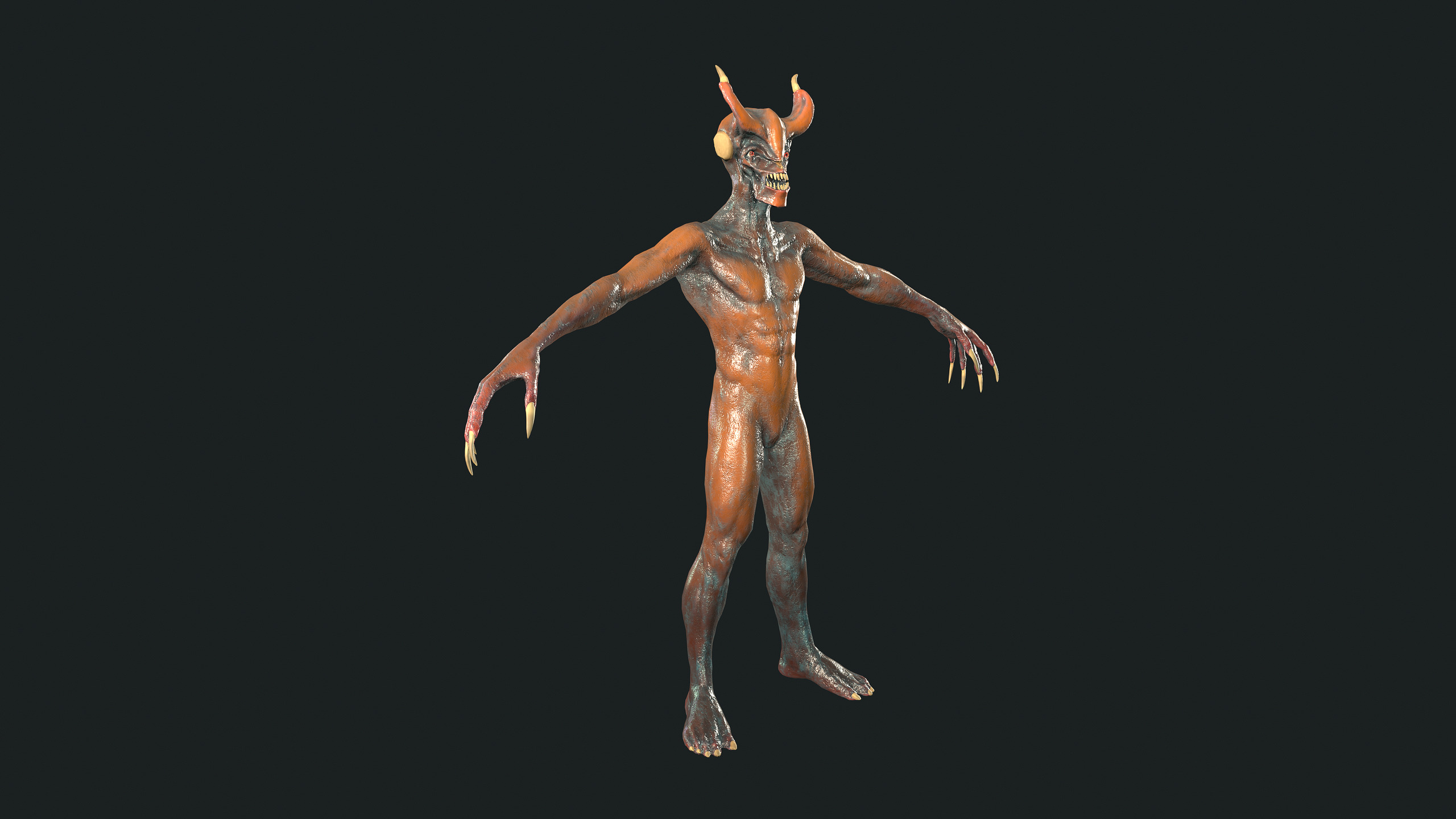 RageBeast4 Low-poly 3D model_8