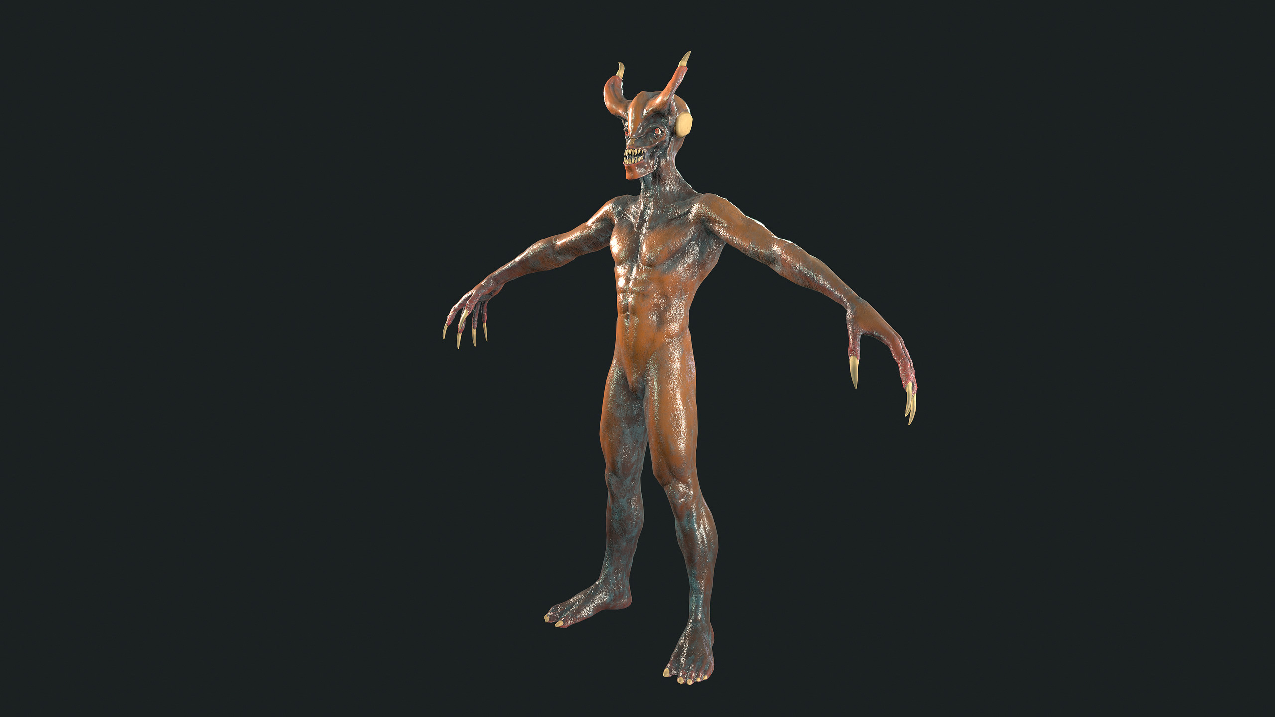 RageBeast4 Low-poly 3D model_7
