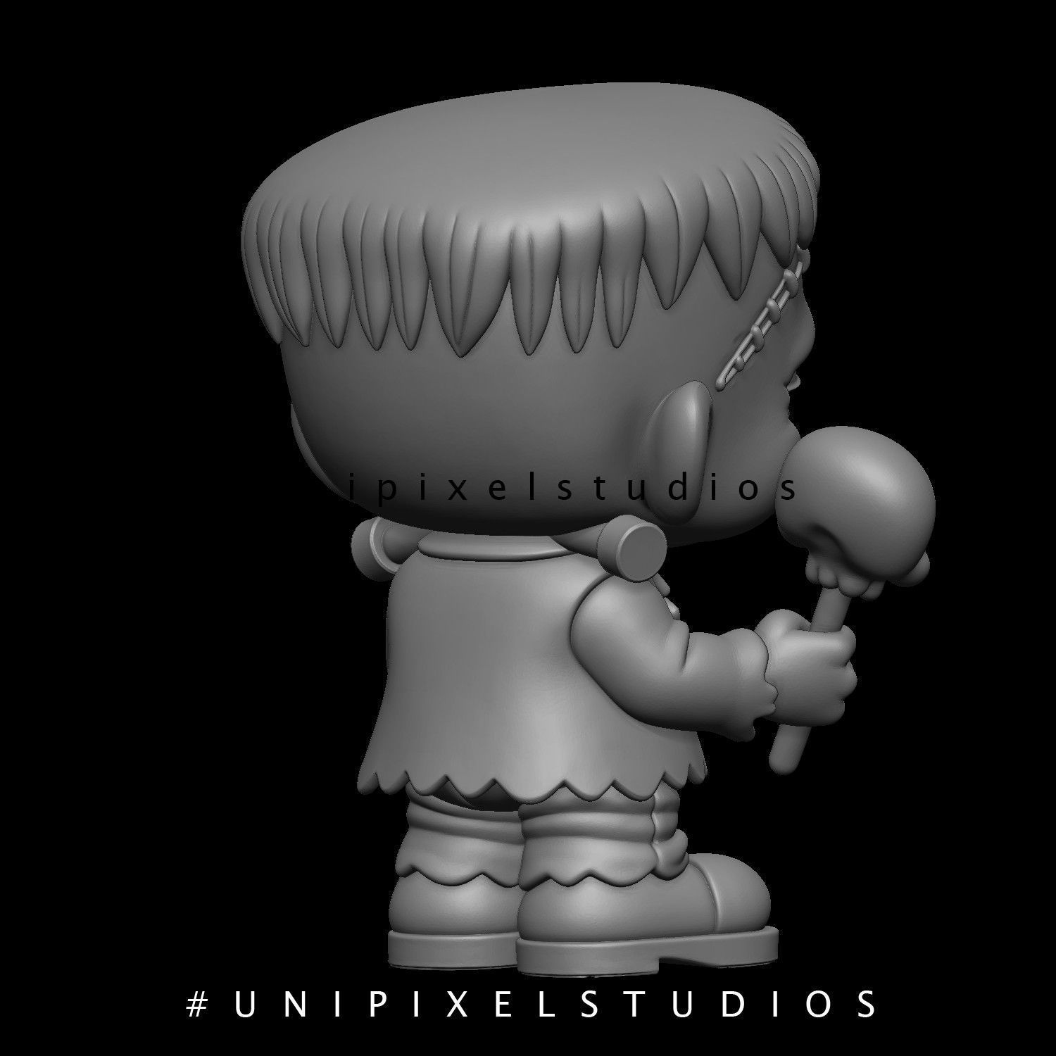 cute Frankenstein Stl 3D model 3D print model_5