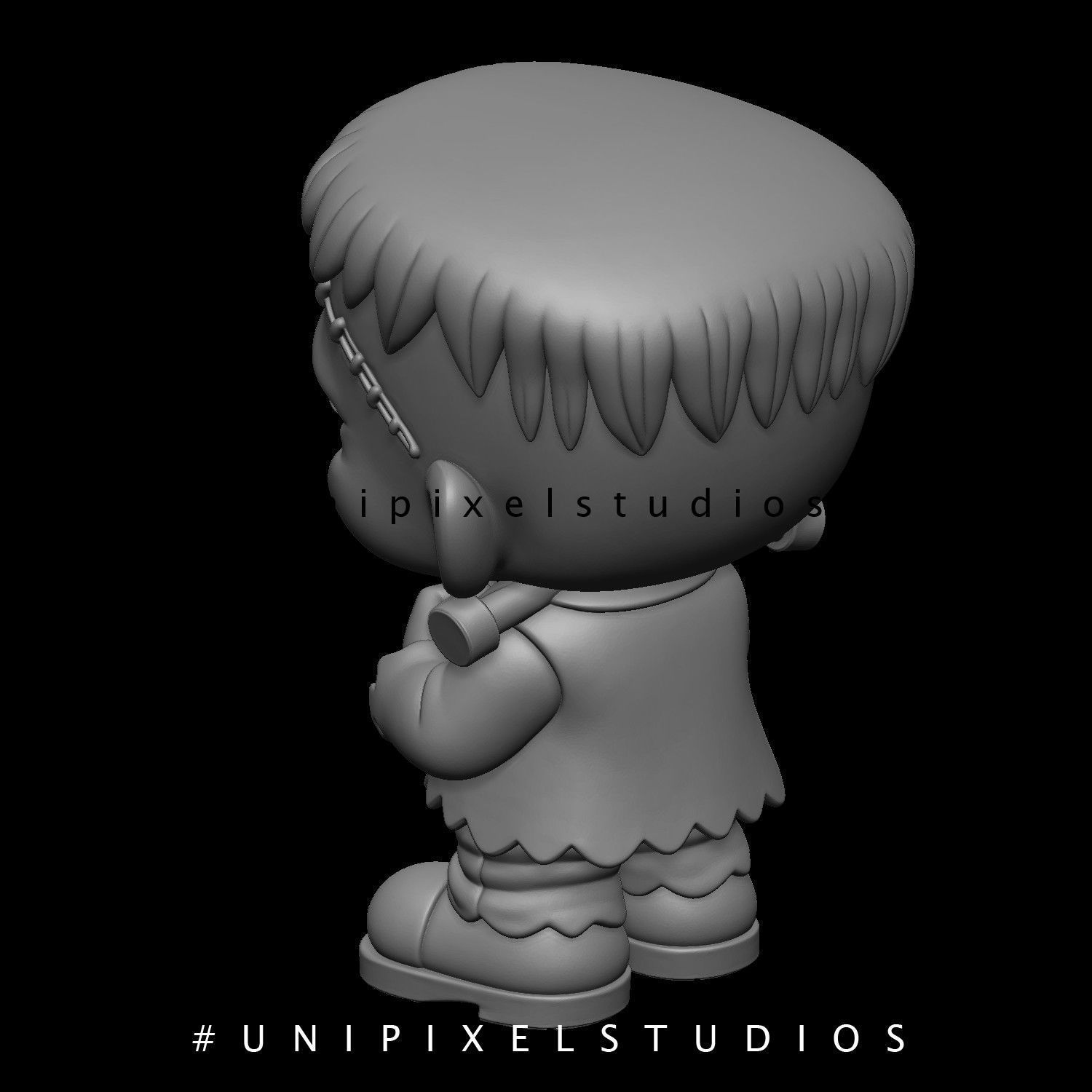 cute Frankenstein Stl 3D model 3D print model_6