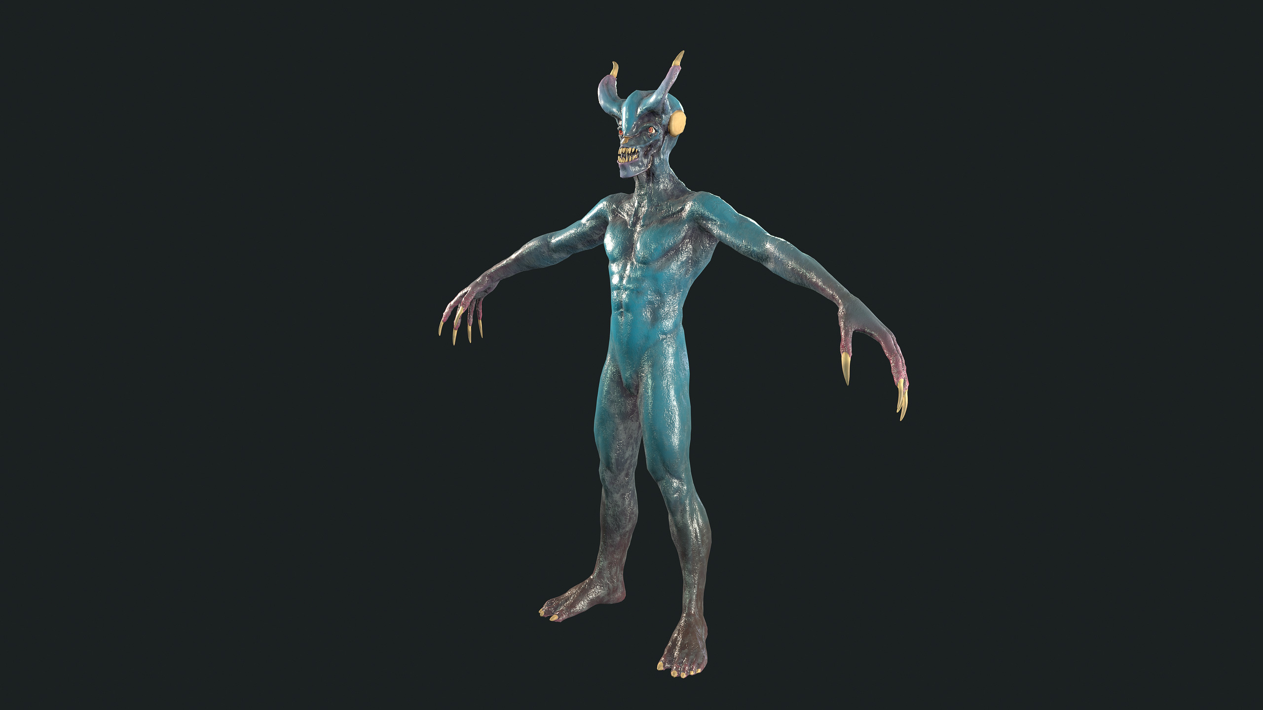 RageBeast5 Low-poly 3D model_5