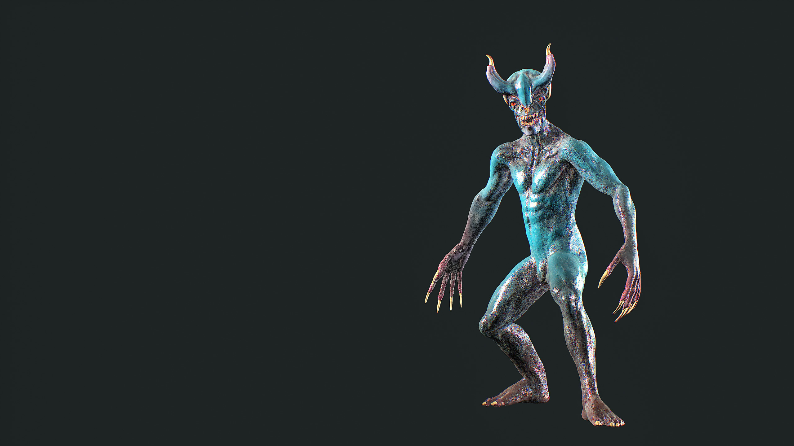 RageBeast5 Low-poly 3D model_4
