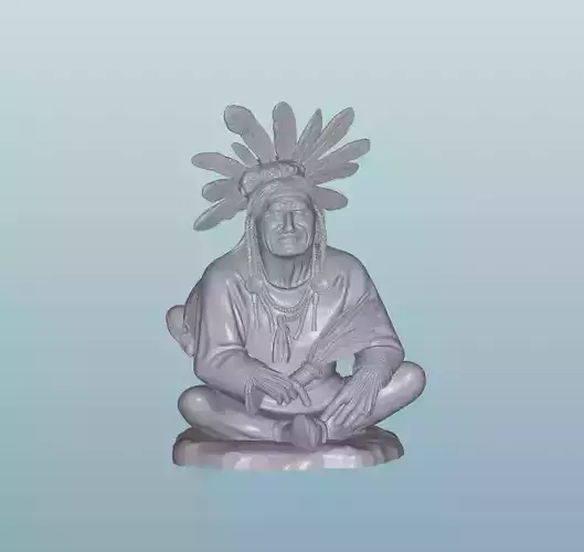 INDIAN  W2 Native American Figures 3D print model