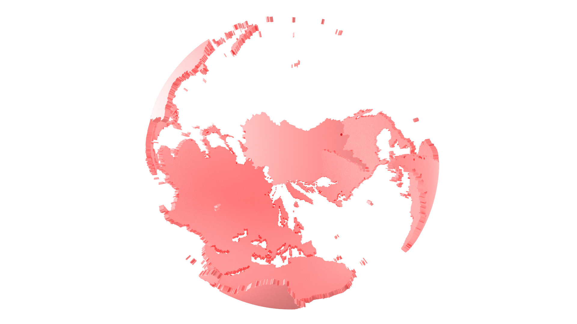 Globe Shell Light Pink 3D model_6