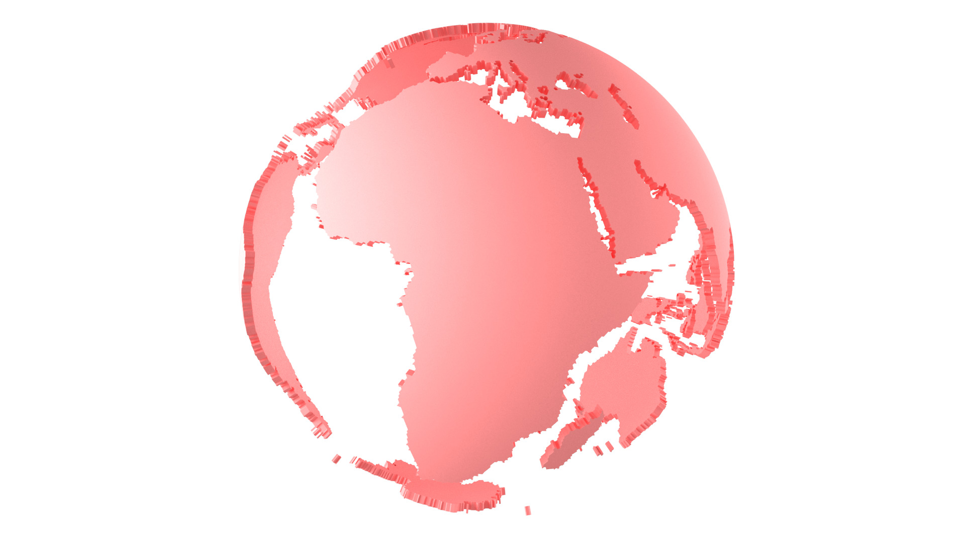 Globe Shell Light Pink 3D model_2