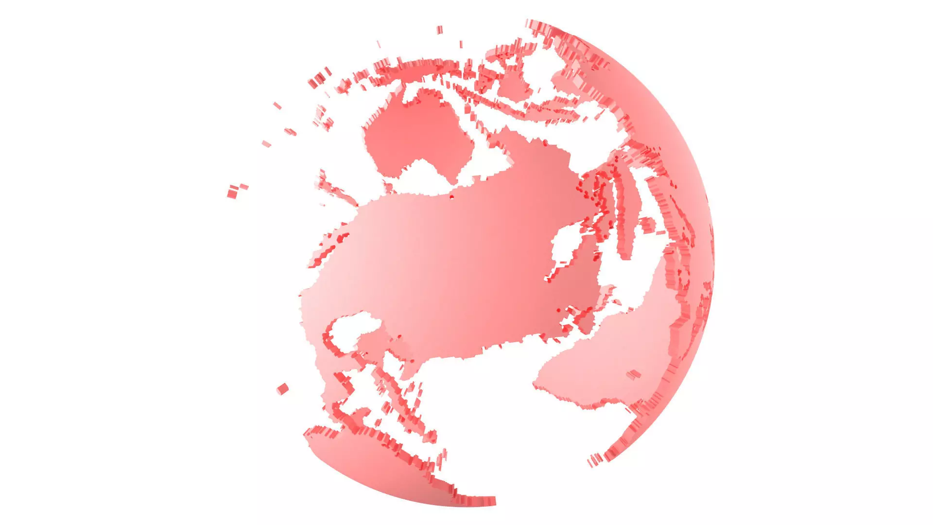 Globe Shell Light Pink 3D model_0