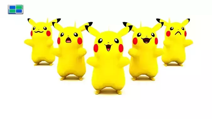 Pikachu Model group of figurines