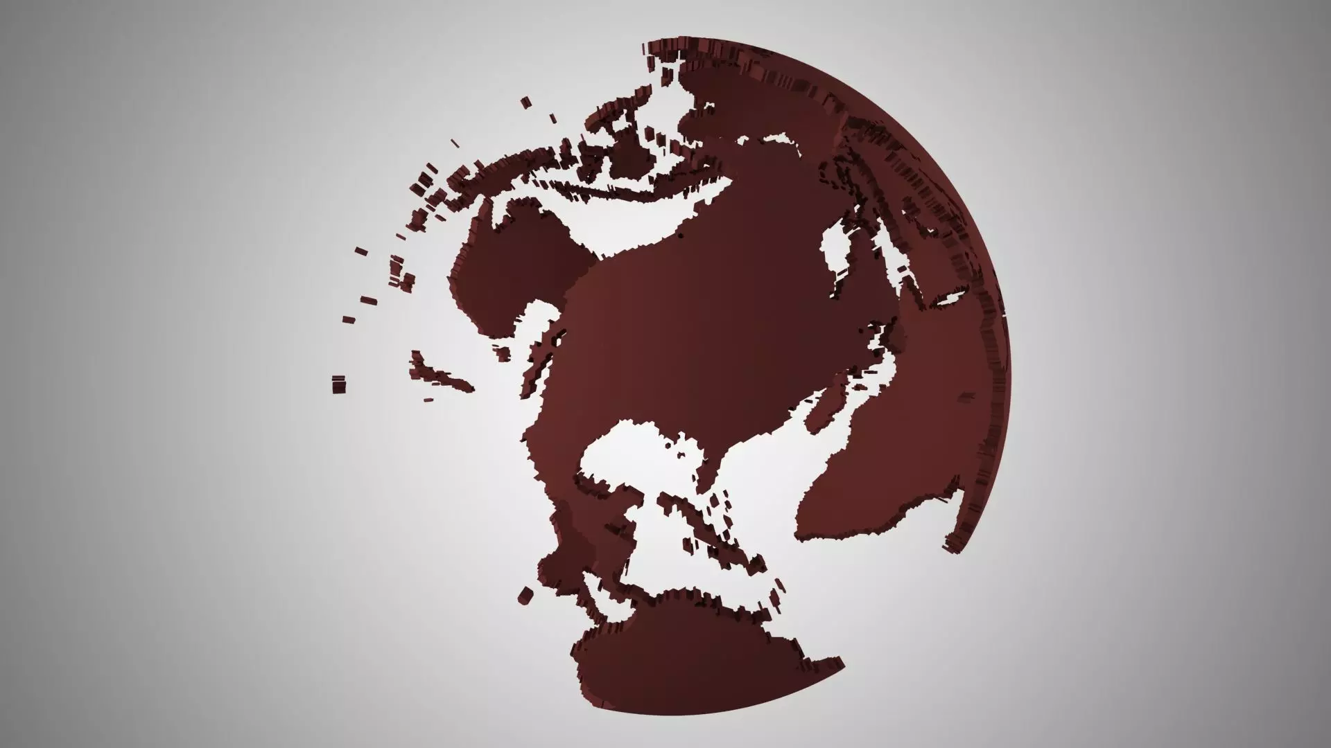 Globe Shell Dark Brown 3D model_0