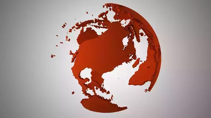 Globe Shell Brown 3D model