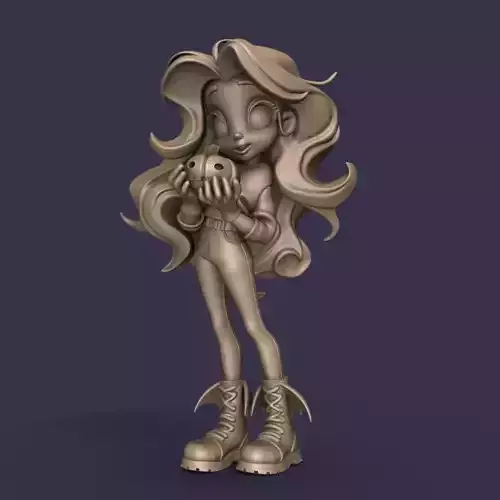 Halloween Girl with pumpkin