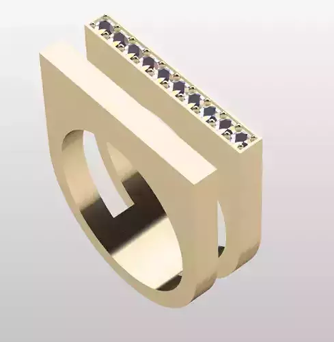 split modern ring 