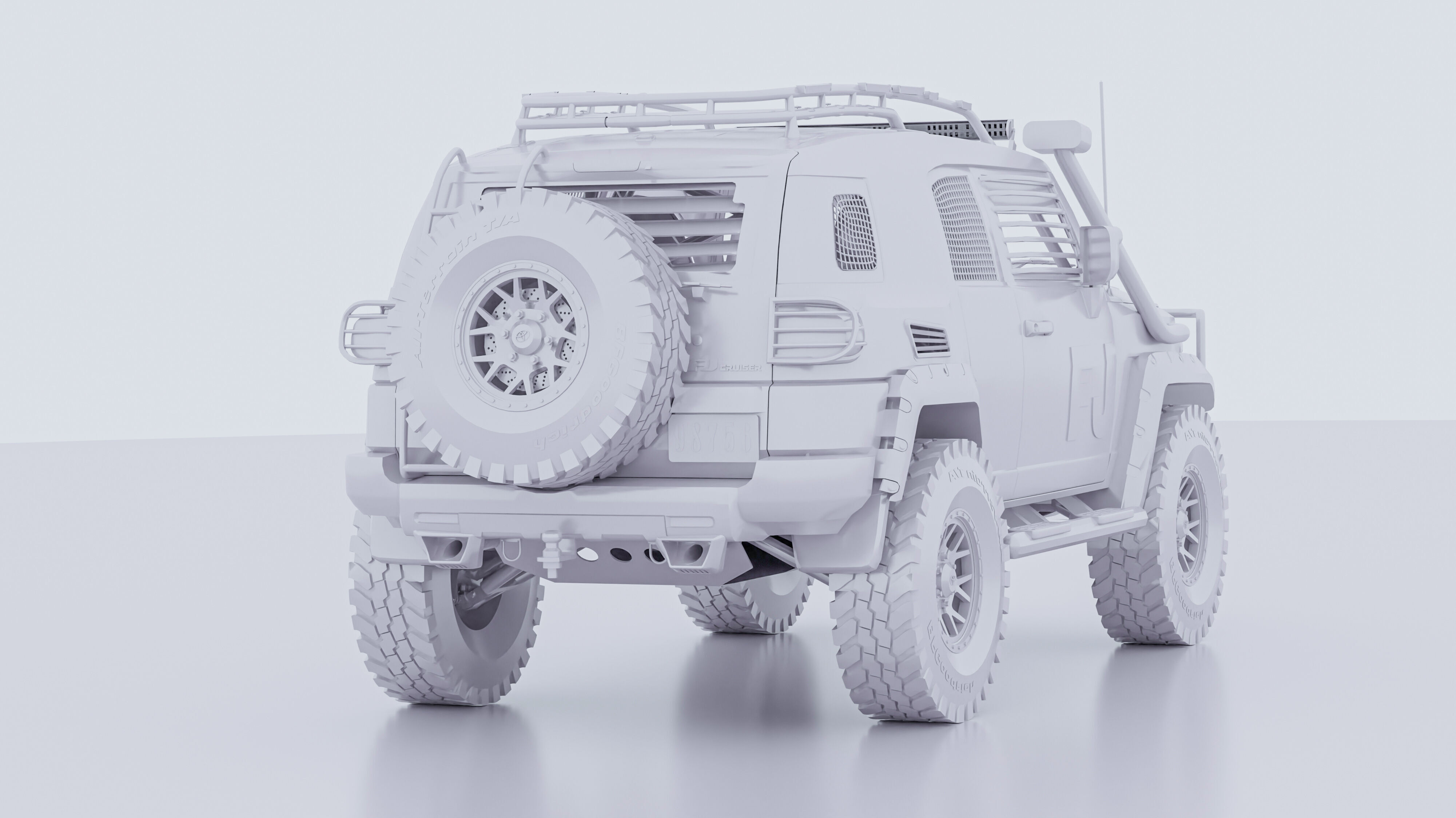 Toyota FJ Cruiser rally car 3D model_18