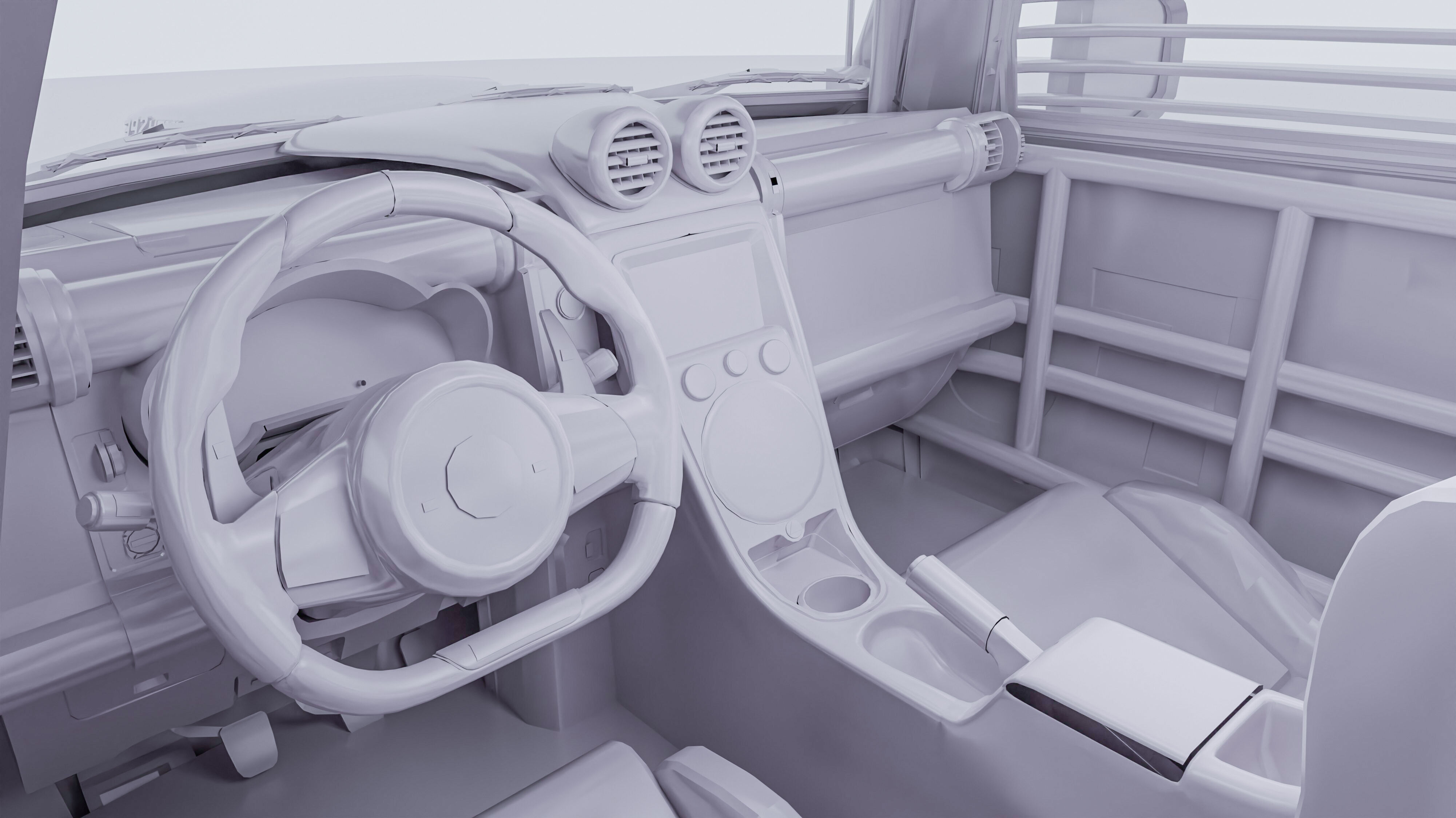 Toyota FJ Cruiser rally car 3D model_17