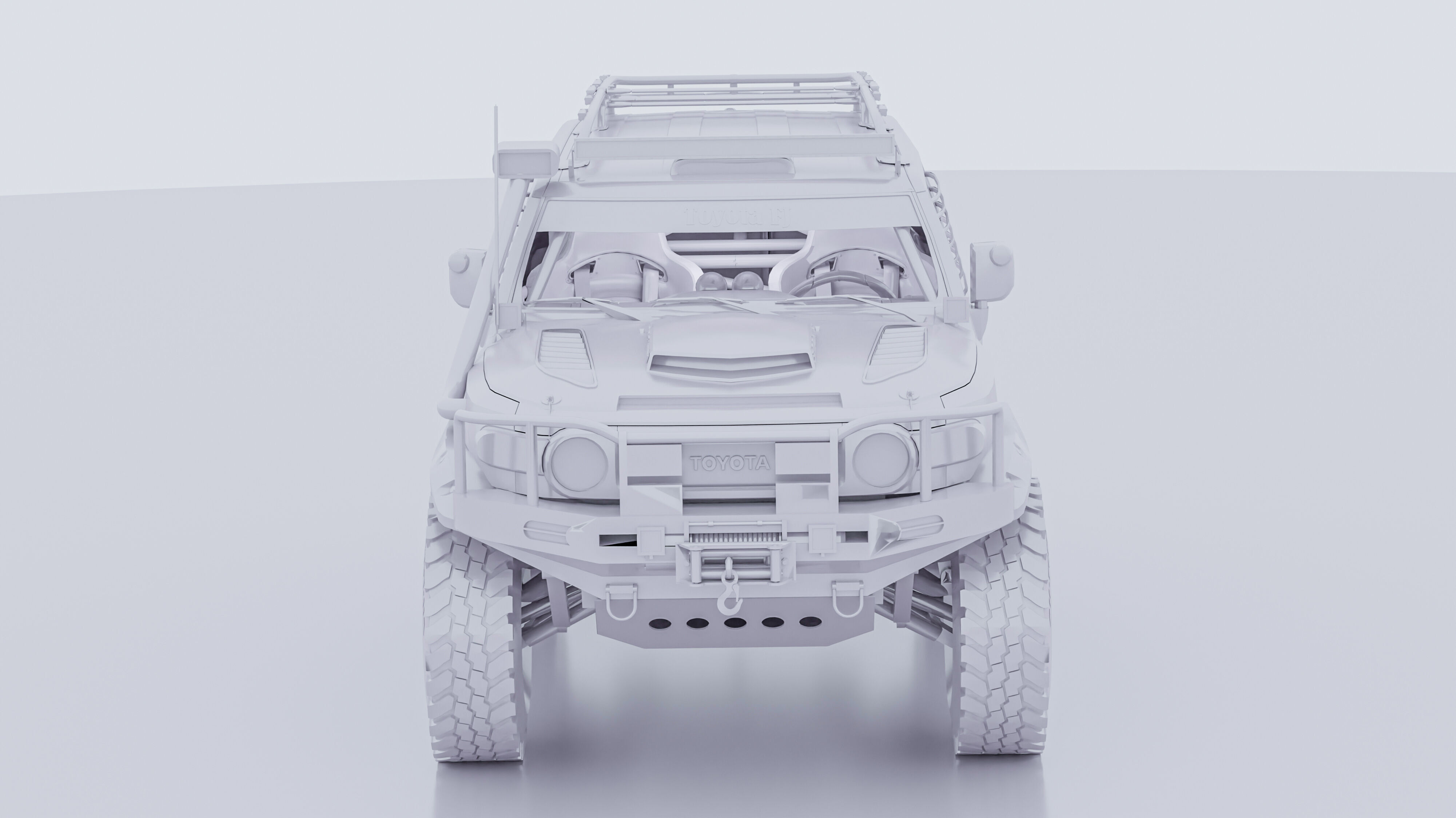Toyota FJ Cruiser rally car 3D model_16
