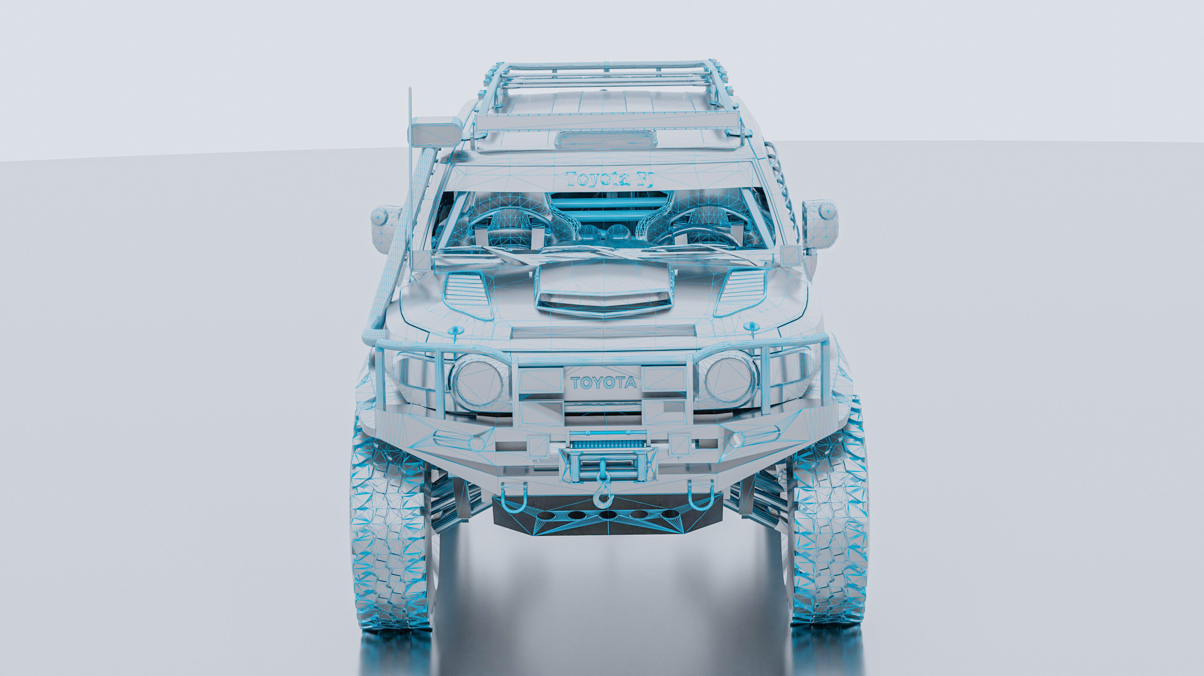 Toyota FJ Cruiser rally car 3D model_19