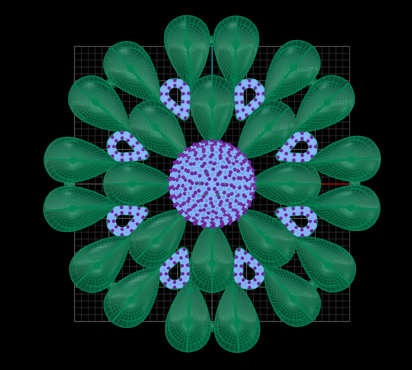 flower style pendant 3D print model_1