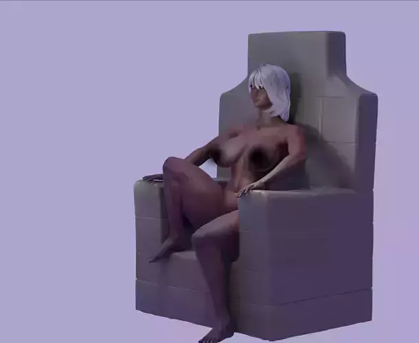 Queen on Her Throne 3d File