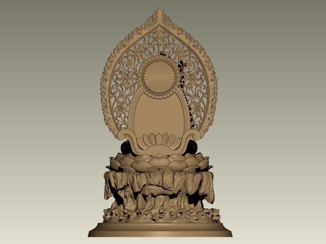 Buddha of Duality Good and Evil STL 3D print model_3