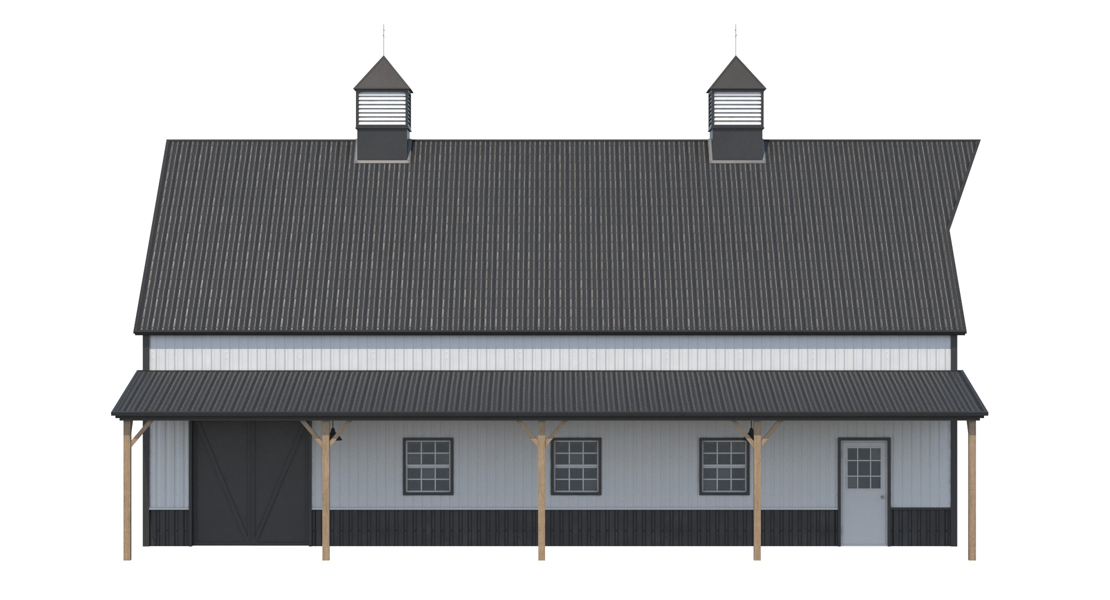 Industrial Building 10 Low-poly 3D model_7