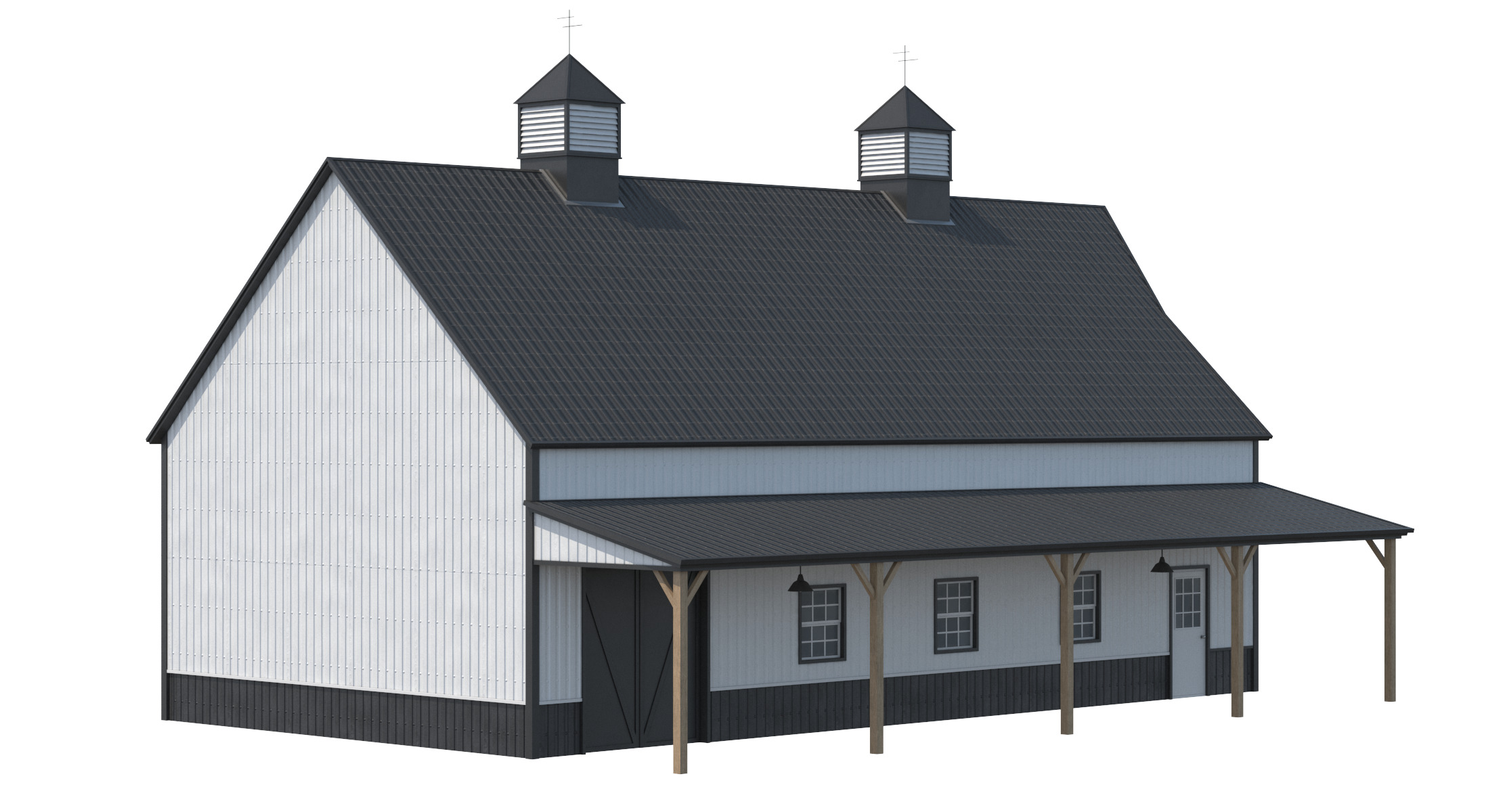Industrial Building 10 Low-poly 3D model_3