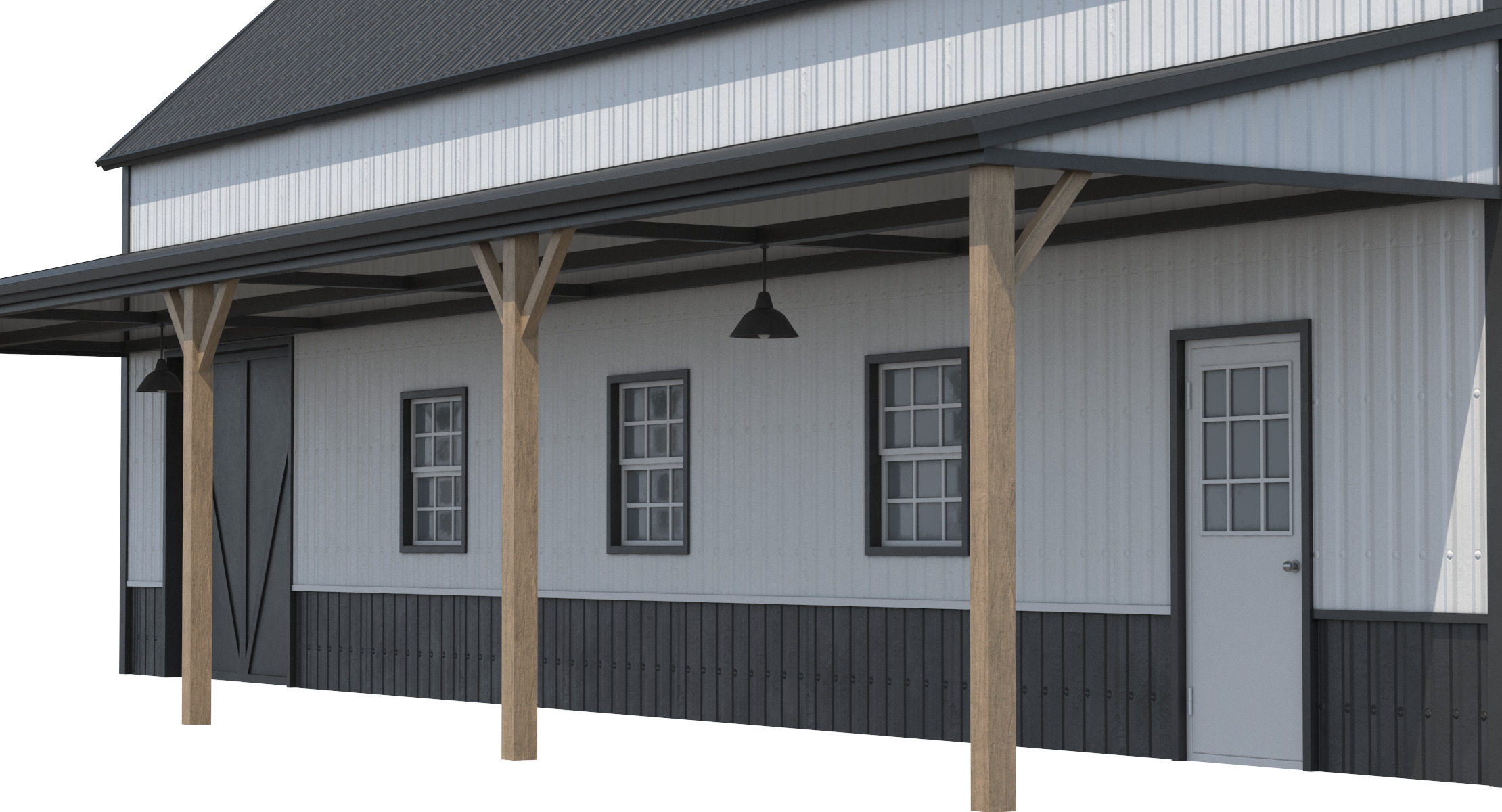 Industrial Building 10 Low-poly 3D model_6