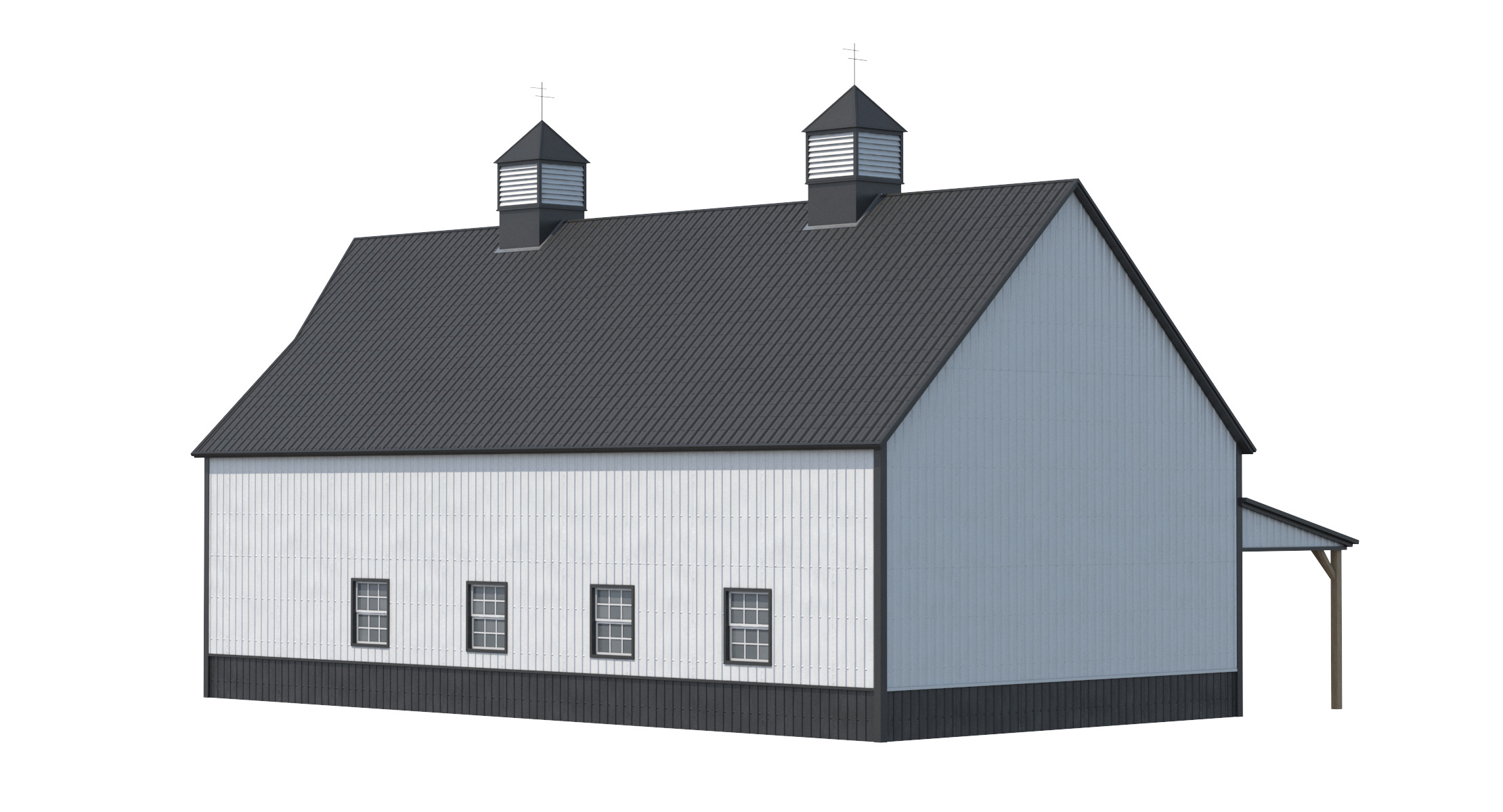 Industrial Building 10 Low-poly 3D model_2