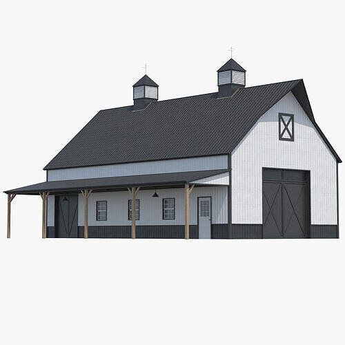 Industrial Building 10 Low-poly 3D model