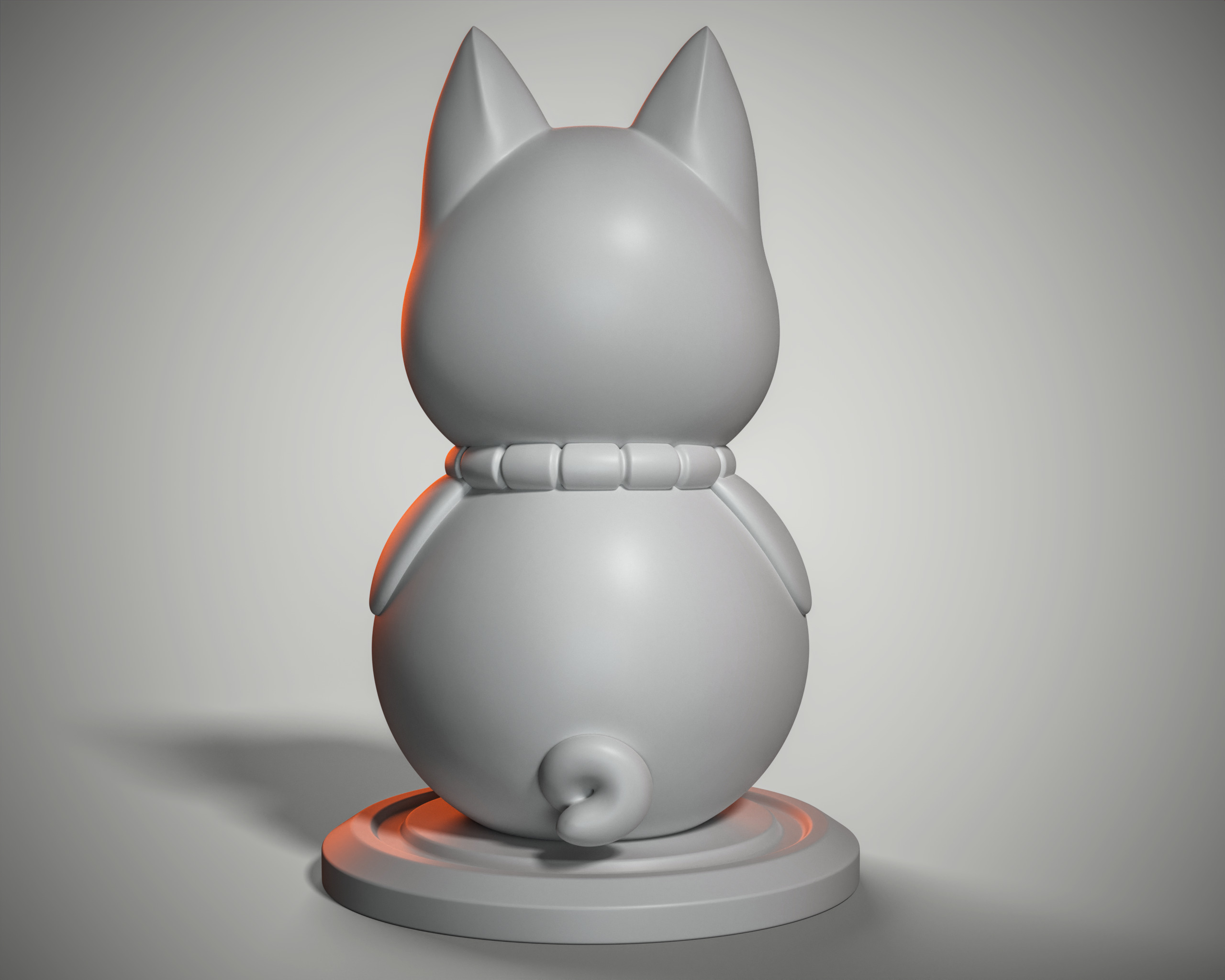 Dog Statue 3D print model_4