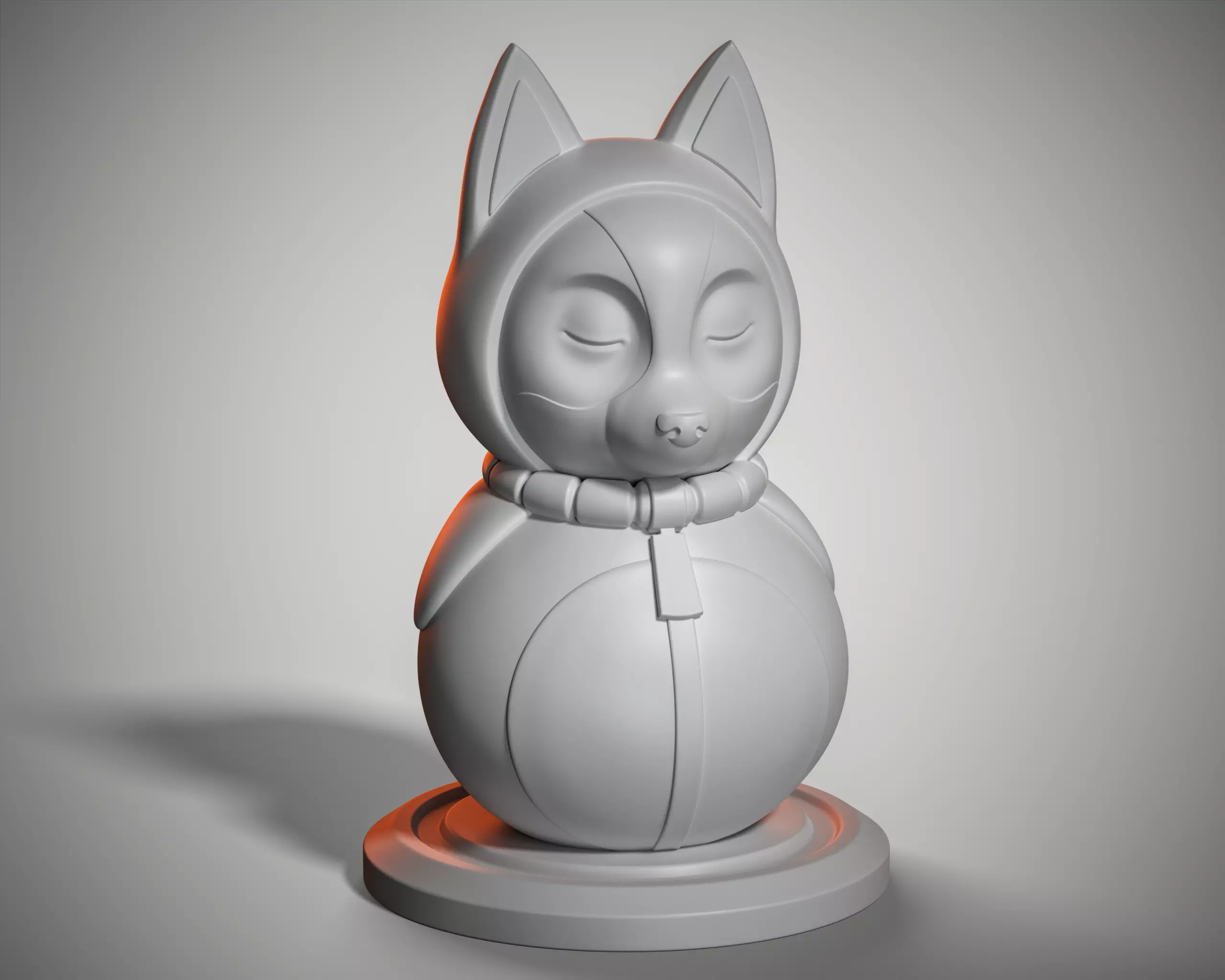 Dog Statue 3D print model_0